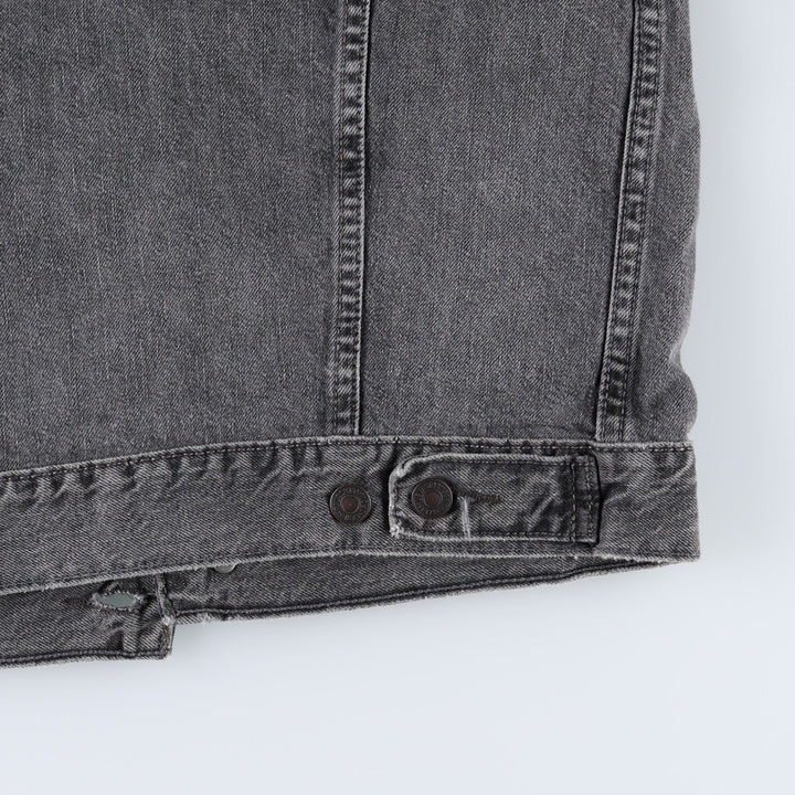 Levi's black denim jacket (women's size S) cotton black type Vintage Second Hand