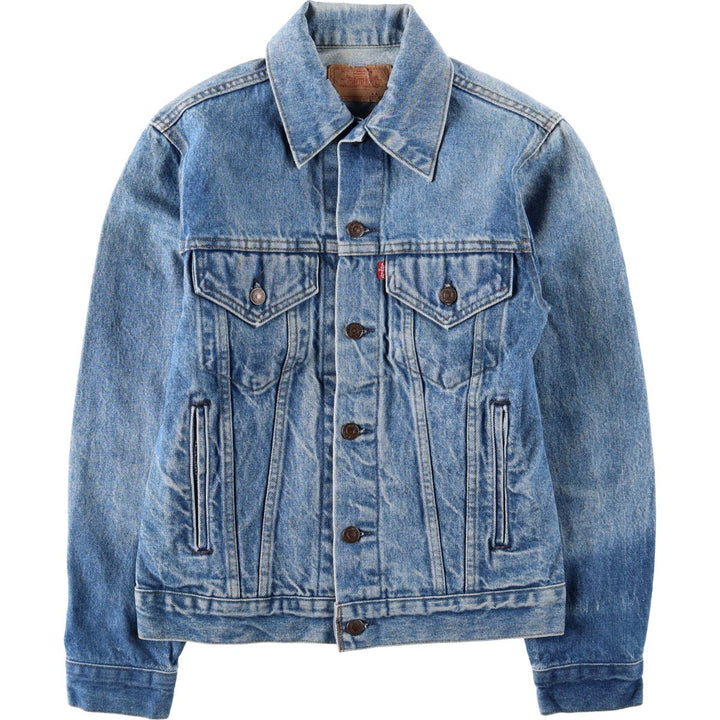 90'S Levi's denim jacket, made in USA, men's size XS equivalent, vintage. cotton blue type Vintage Second Hand