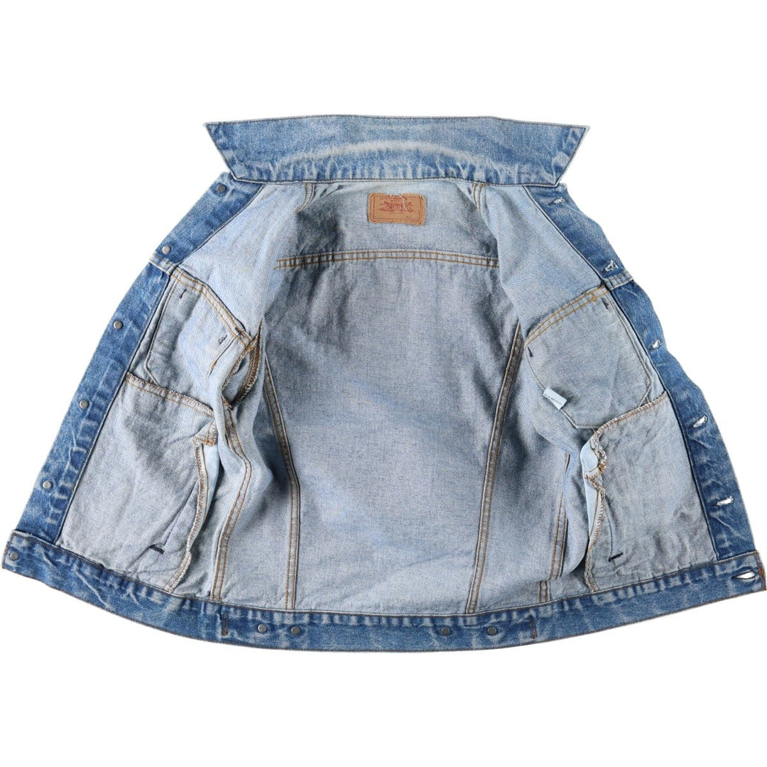 90'S Levi's denim jacket, made in USA, men's size XS equivalent, vintage. cotton blue type Vintage Second Hand