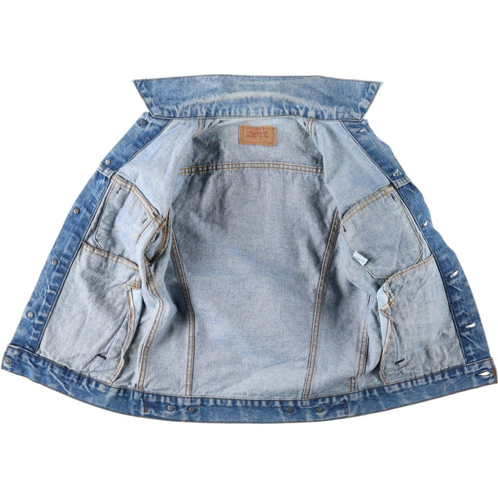 90'S Levi's denim jacket, made in USA, men's size XS equivalent, vintage. cotton blue type Vintage Second Hand