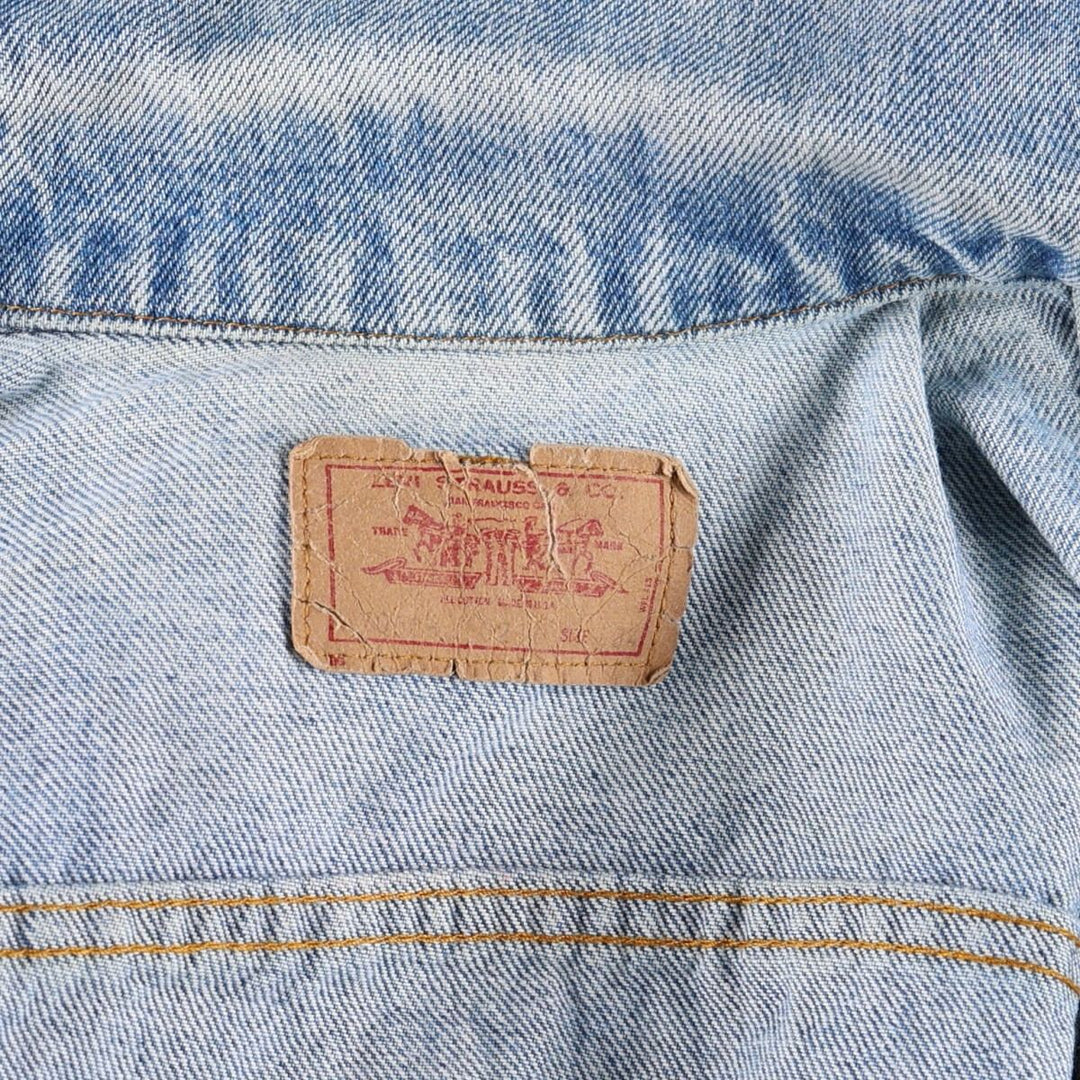 90'S Levi's denim jacket, made in USA, men's size XS equivalent, vintage. cotton blue type Vintage Second Hand