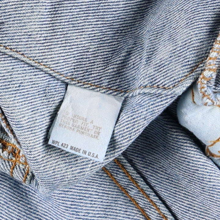 90'S Levi's denim jacket, made in USA, men's size XS equivalent, vintage. cotton blue type Vintage Second Hand