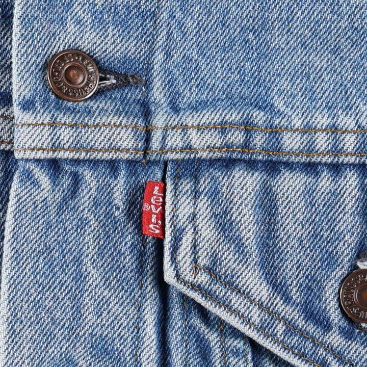 90'S Levi's denim jacket, made in USA, men's size XS equivalent, vintage. cotton blue type Vintage Second Hand