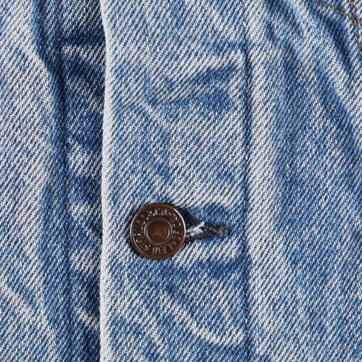 90'S Levi's denim jacket, made in USA, men's size XS equivalent, vintage. cotton blue type Vintage Second Hand