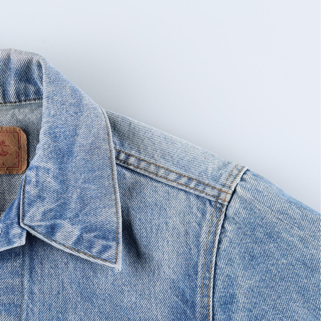 90'S Levi's denim jacket, made in USA, men's size XS equivalent, vintage. cotton blue type Vintage Second Hand