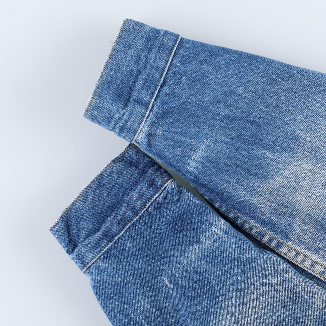 90'S Levi's denim jacket, made in USA, men's size XS equivalent, vintage. cotton blue type Vintage Second Hand