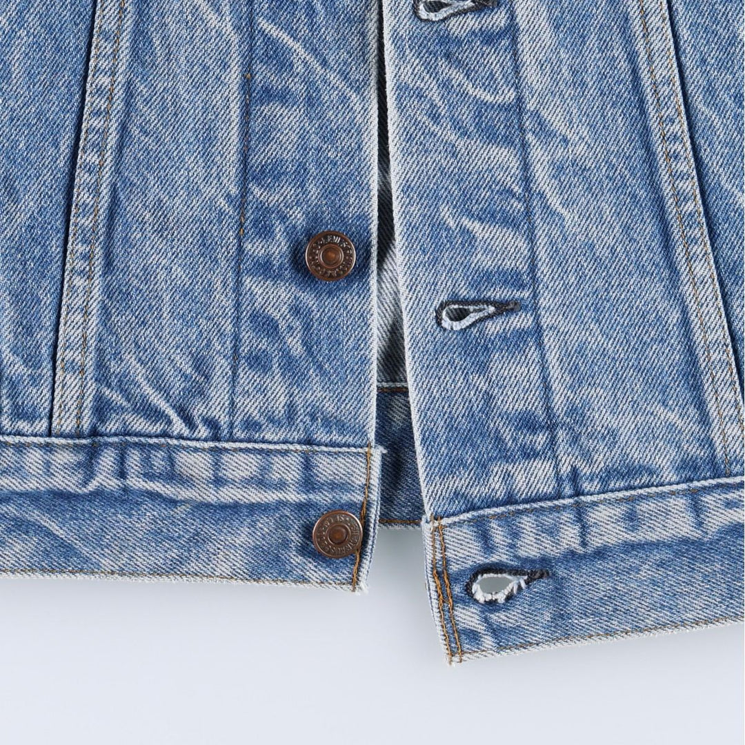 90'S Levi's denim jacket, made in USA, men's size XS equivalent, vintage. cotton blue type Vintage Second Hand