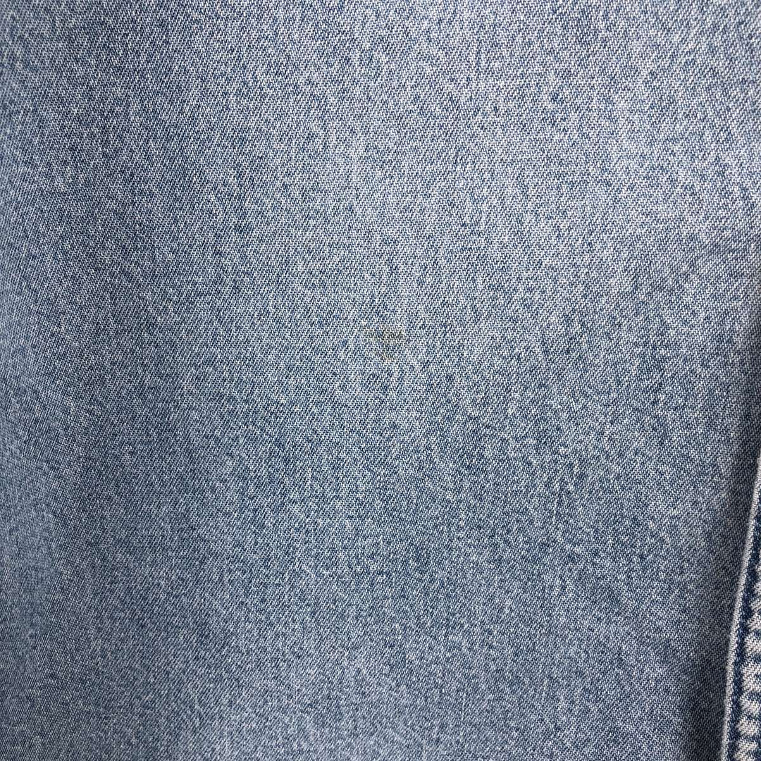 Dickies Long Sleeve Button Down Denim Shirt, Men's Size L cotton Blue type light blue Vintage Second Hand