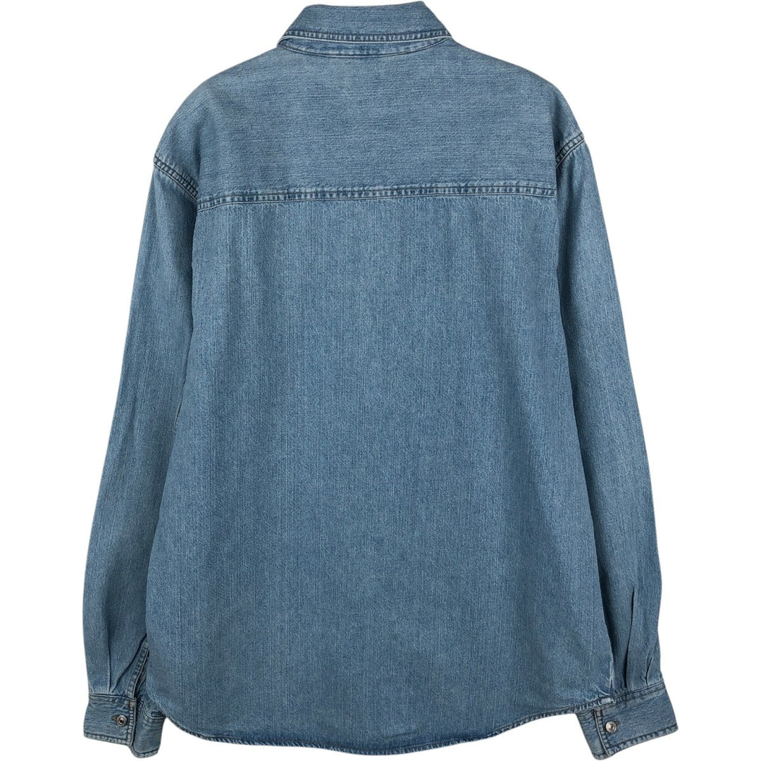 90s-00'S Levi's Jeans Long-Sleeve Denim Shirt, Men's Size L (approx.), Vintage cotton Blue type light blue Vintage Second Hand