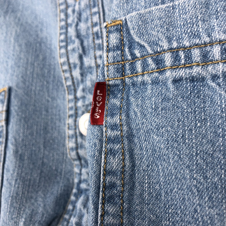 90s-00'S Levi's Jeans Long-Sleeve Denim Shirt, Men's Size L (approx.), Vintage cotton Blue type light blue Vintage Second Hand