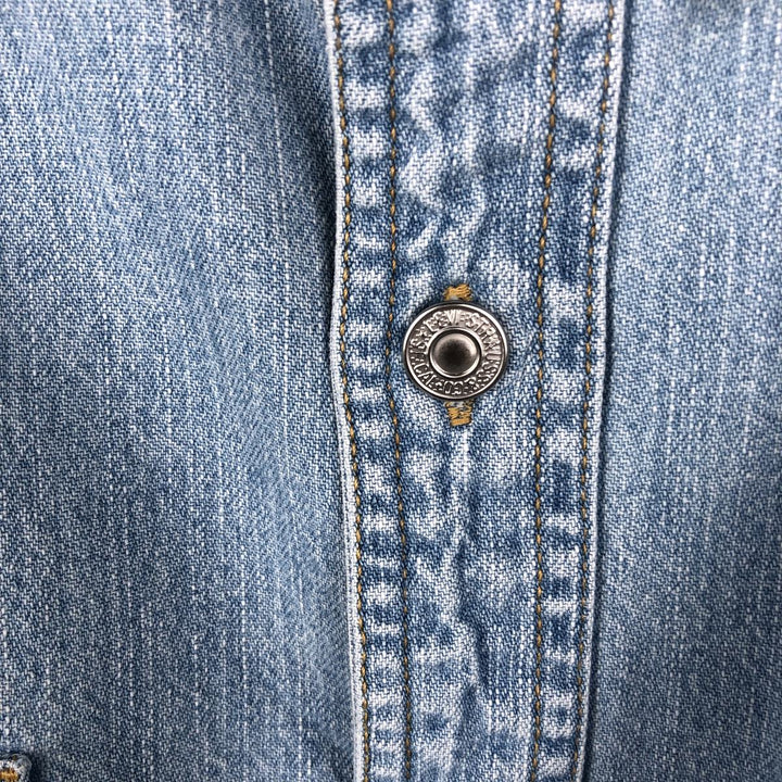 90s-00'S Levi's Jeans Long-Sleeve Denim Shirt, Men's Size L (approx.), Vintage cotton Blue type light blue Vintage Second Hand