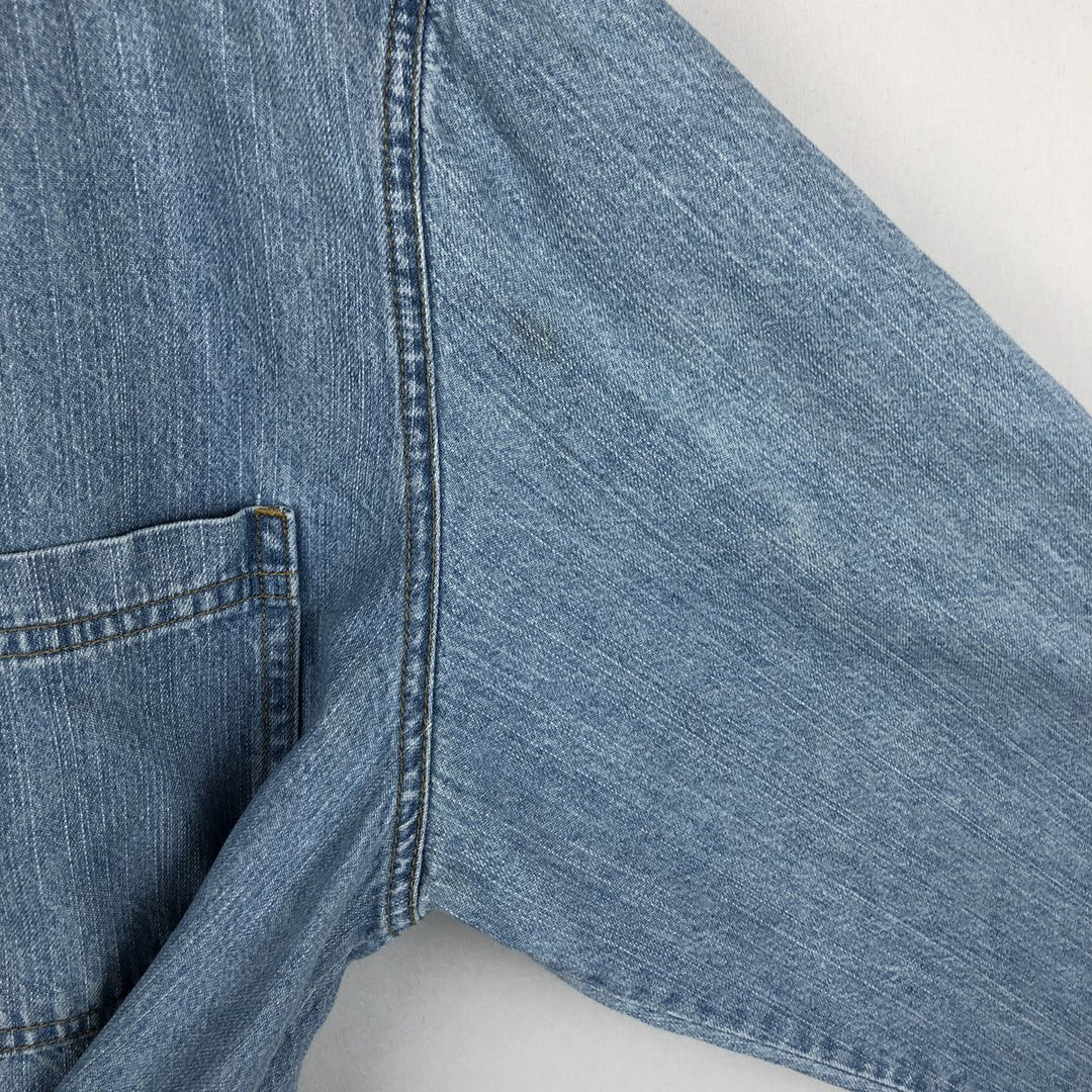 90s-00'S Levi's Jeans Long-Sleeve Denim Shirt, Men's Size L (approx.), Vintage cotton Blue type light blue Vintage Second Hand