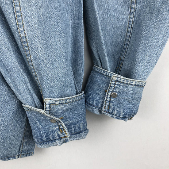 90s-00'S Levi's Jeans Long-Sleeve Denim Shirt, Men's Size L (approx.), Vintage cotton Blue type light blue Vintage Second Hand