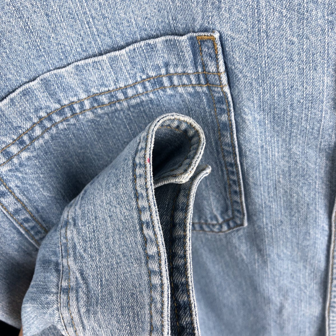 90s-00'S Levi's Jeans Long-Sleeve Denim Shirt, Men's Size L (approx.), Vintage cotton Blue type light blue Vintage Second Hand