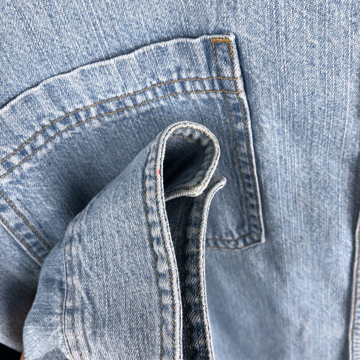 90s-00'S Levi's Jeans Long-Sleeve Denim Shirt, Men's Size L (approx.), Vintage cotton Blue type light blue Vintage Second Hand
