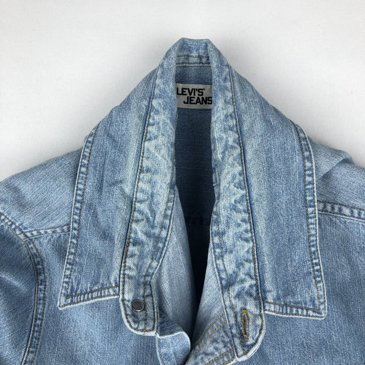 90s-00'S Levi's Jeans Long-Sleeve Denim Shirt, Men's Size L (approx.), Vintage cotton Blue type light blue Vintage Second Hand