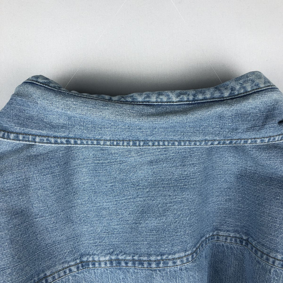 90s-00'S Levi's Jeans Long-Sleeve Denim Shirt, Men's Size L (approx.), Vintage cotton Blue type light blue Vintage Second Hand