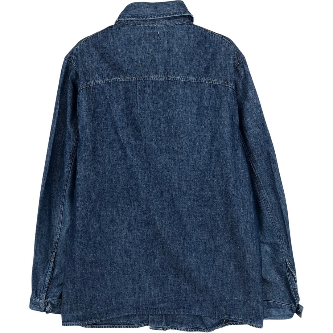 2000'S Levi's ENGINEERED Long-Sleeve Denim Shirt, Boxy Fit, Men's Size M (approx.) cotton blue type Vintage Second Hand