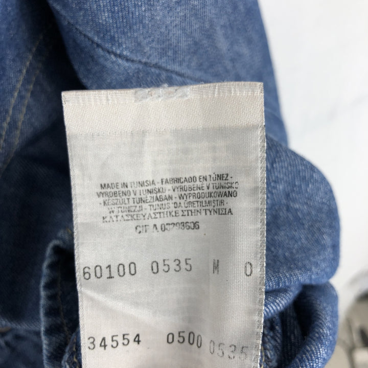 2000'S Levi's ENGINEERED Long-Sleeve Denim Shirt, Boxy Fit, Men's Size M (approx.) cotton blue type Vintage Second Hand