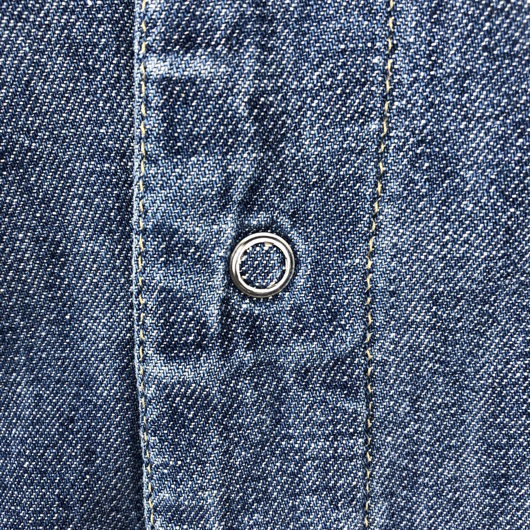 2000'S Levi's ENGINEERED Long-Sleeve Denim Shirt, Boxy Fit, Men's Size M (approx.) cotton blue type Vintage Second Hand