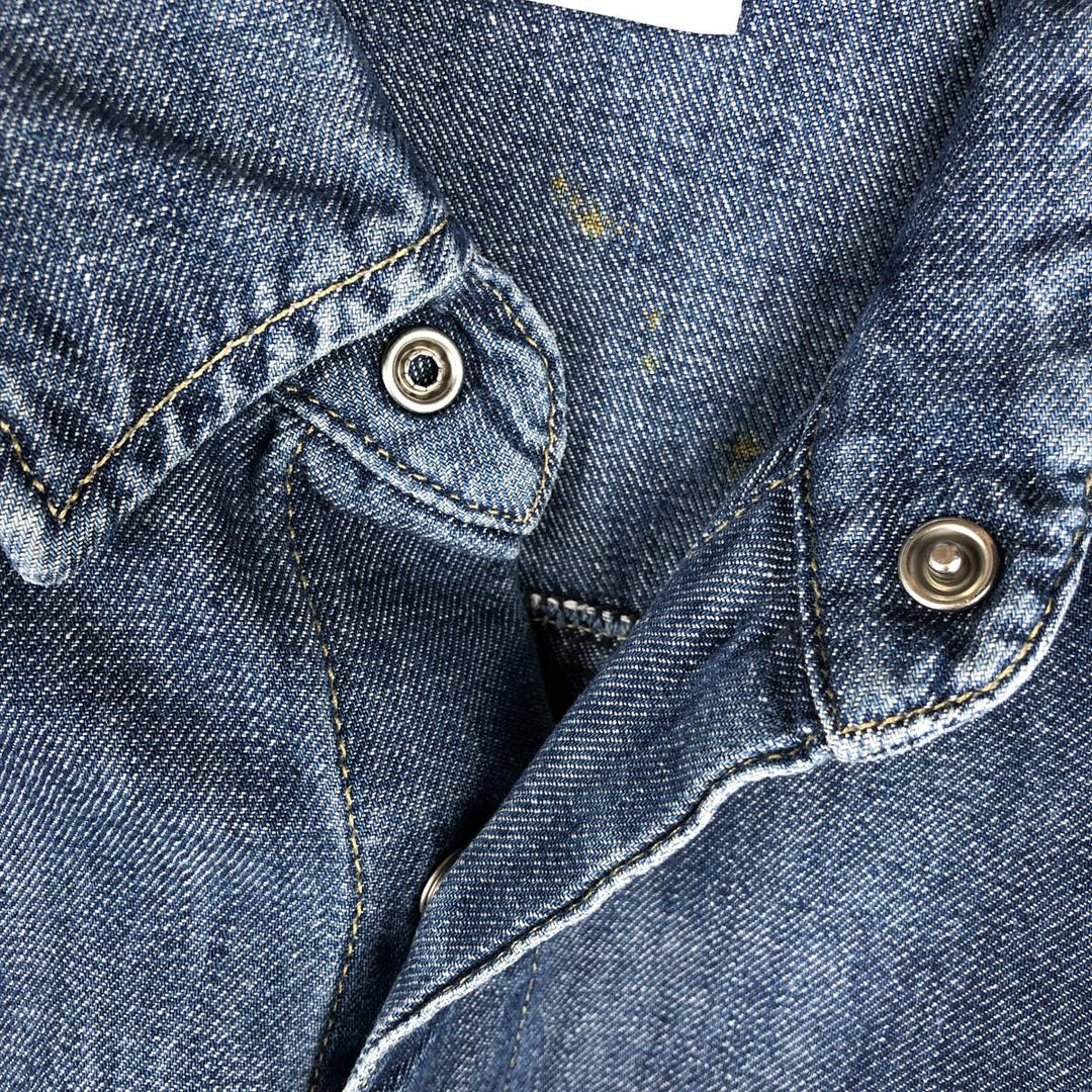 2000'S Levi's ENGINEERED Long-Sleeve Denim Shirt, Boxy Fit, Men's Size M (approx.) cotton blue type Vintage Second Hand