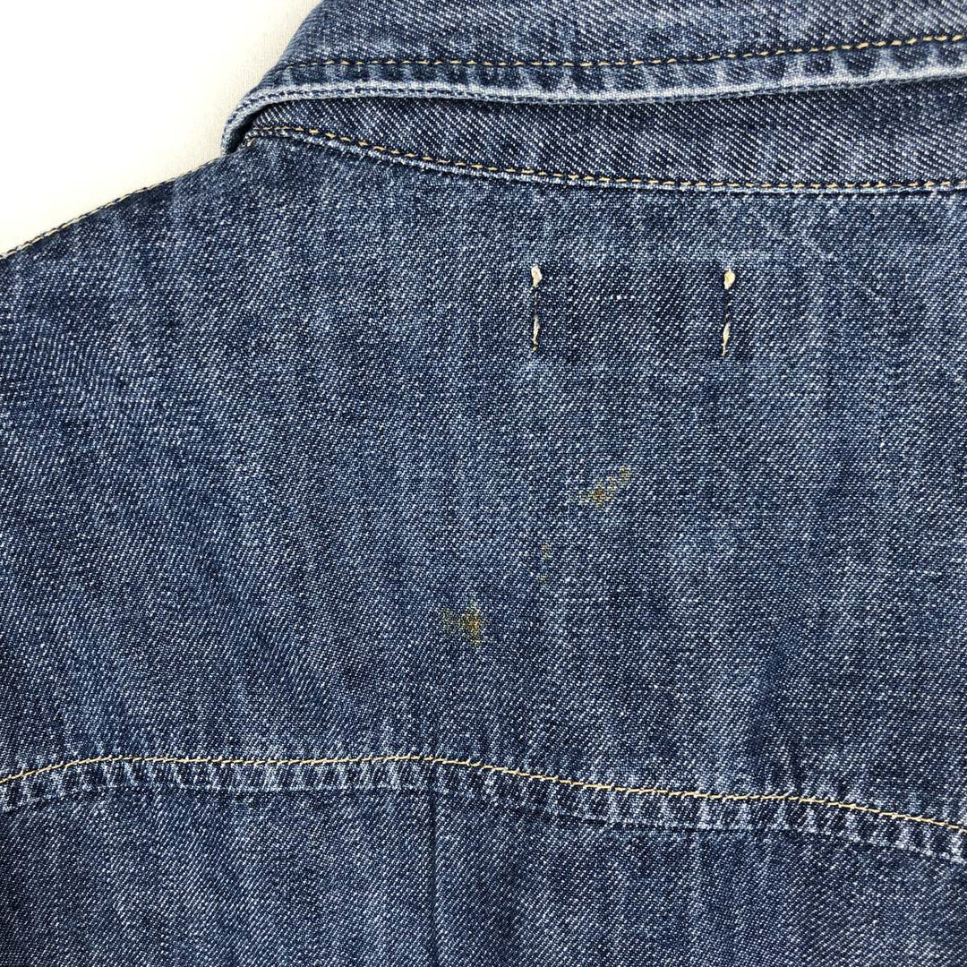 2000'S Levi's ENGINEERED Long-Sleeve Denim Shirt, Boxy Fit, Men's Size M (approx.) cotton blue type Vintage Second Hand