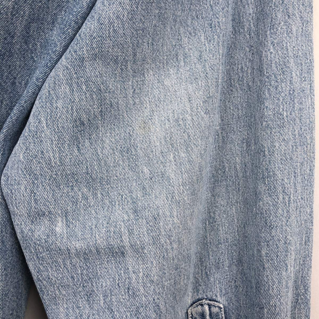 90'S GAP Vintage Long Sleeve Button-Down Denim Shirt, Men's XL cotton Blue type light blue Vintage Second Hand