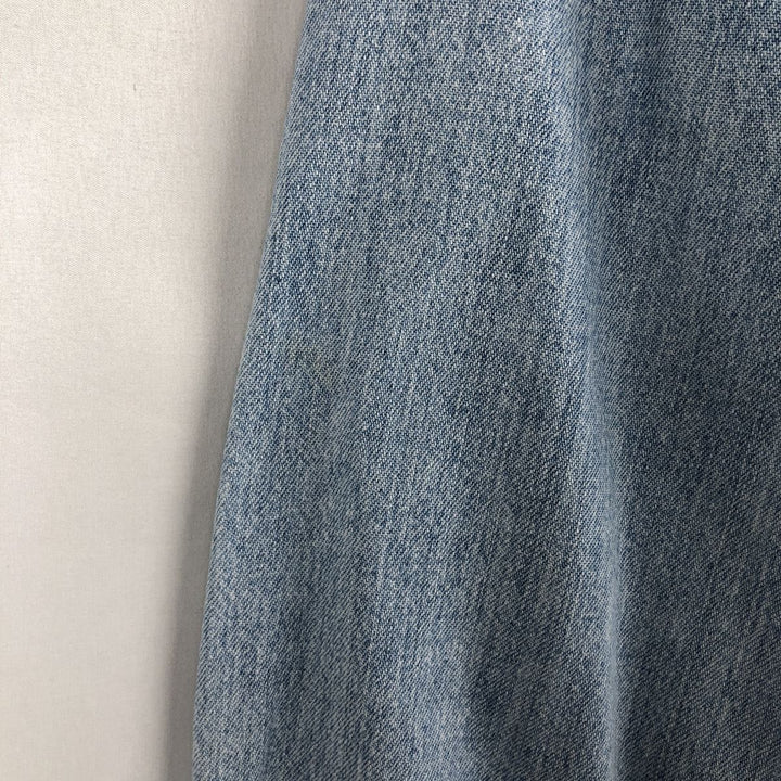 Levi's long-sleeved denim shirt, men's size M cotton Blue type light blue Vintage Second Hand