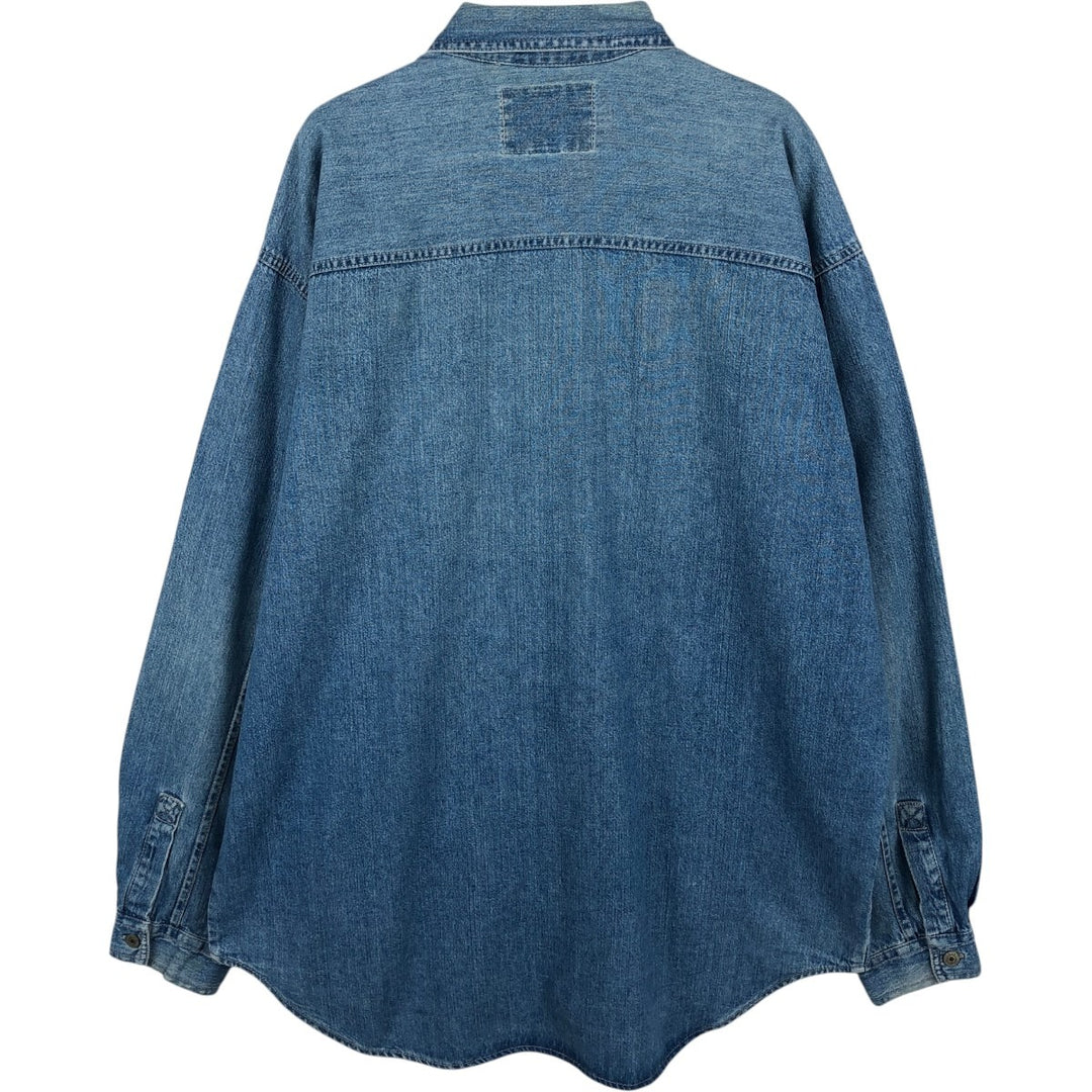 90'S Levi's Long-Sleeve Denim Shirt, Made in Indonesia, Men's Size L (Equivalent), Vintage cotton blue type Vintage Second Hand