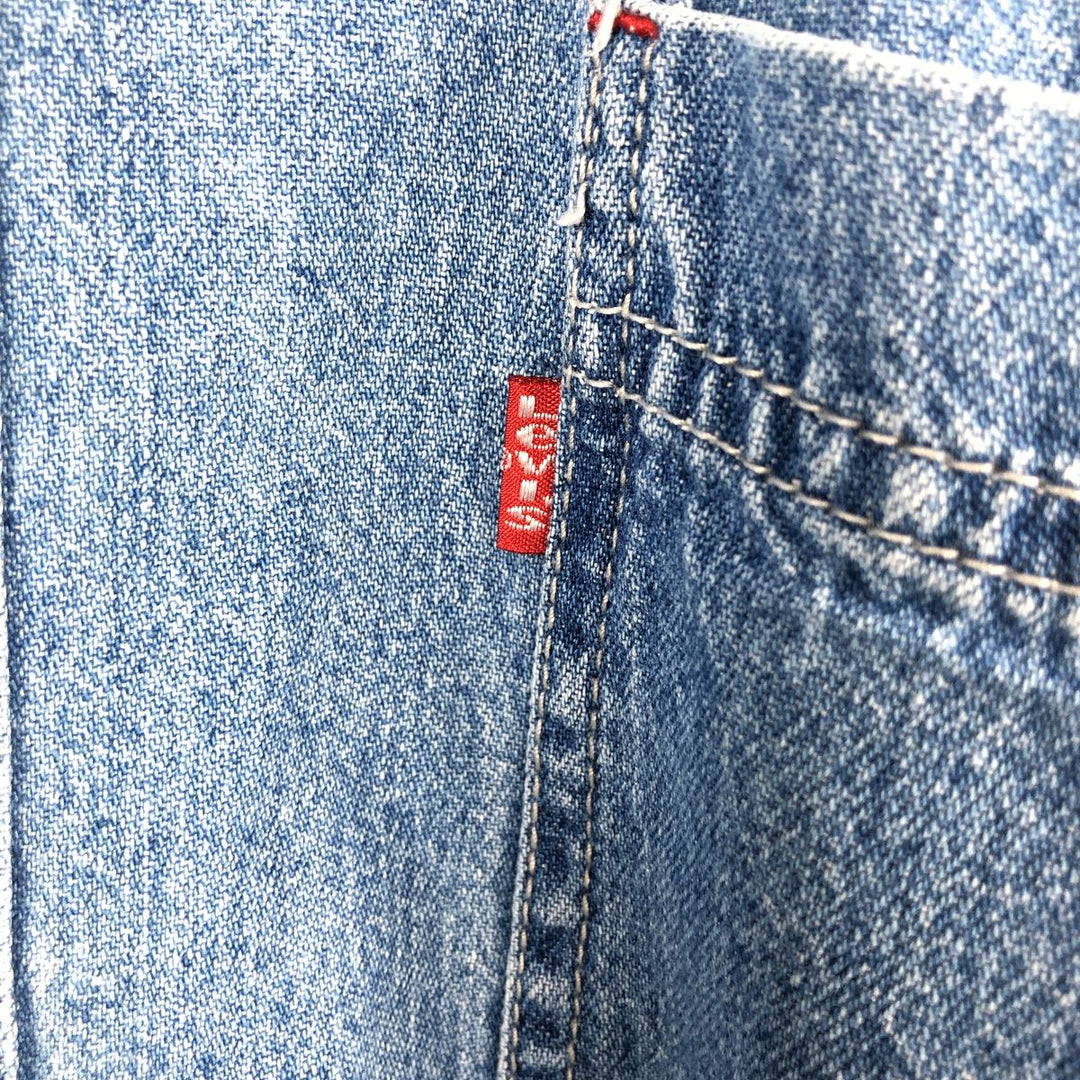90'S Levi's Long-Sleeve Denim Shirt, Made in Indonesia, Men's Size L (Equivalent), Vintage cotton blue type Vintage Second Hand