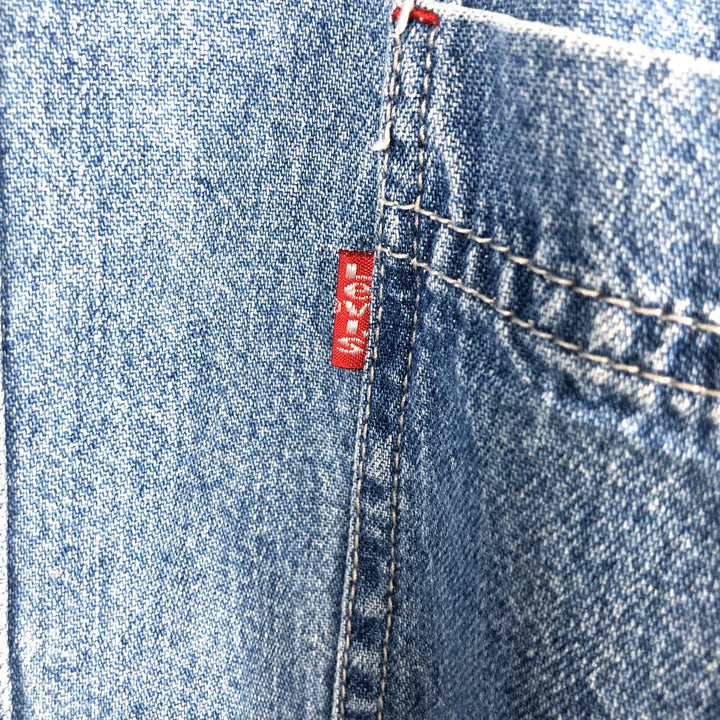 90'S Levi's Long-Sleeve Denim Shirt, Made in Indonesia, Men's Size L (Equivalent), Vintage cotton blue type Vintage Second Hand