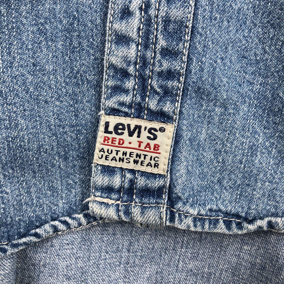 90'S Levi's Long-Sleeve Denim Shirt, Made in Indonesia, Men's Size L (Equivalent), Vintage cotton blue type Vintage Second Hand