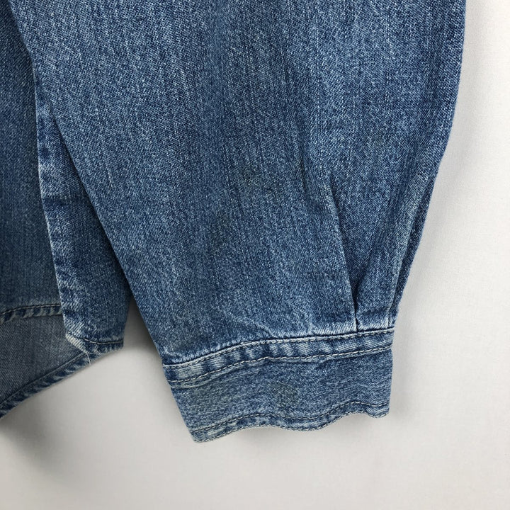 90'S Levi's Long-Sleeve Denim Shirt, Made in Indonesia, Men's Size L (Equivalent), Vintage cotton blue type Vintage Second Hand