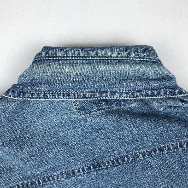 90'S Levi's Long-Sleeve Denim Shirt, Made in Indonesia, Men's Size L (Equivalent), Vintage cotton blue type Vintage Second Hand