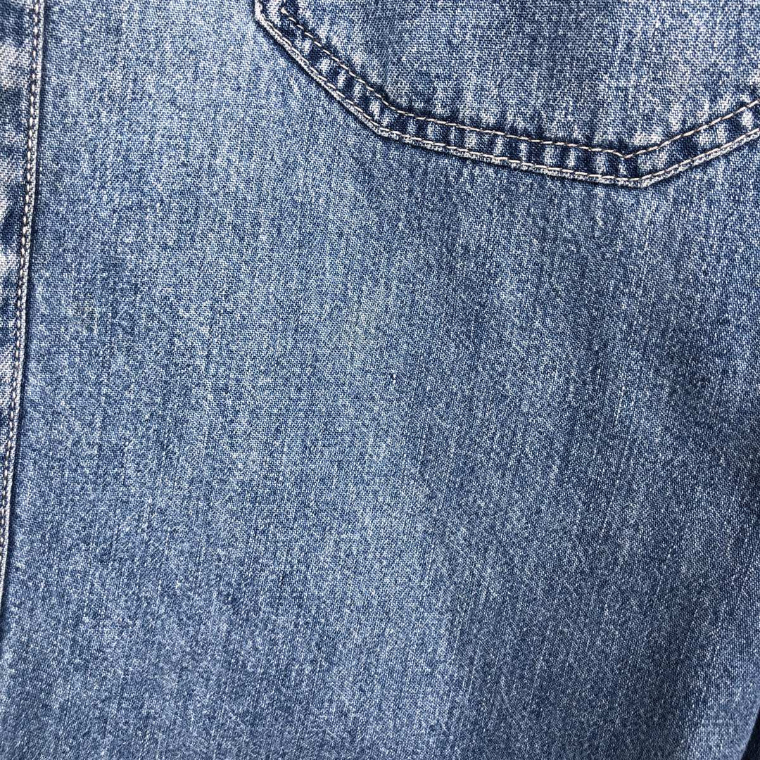 90'S Levi's Long-Sleeve Denim Shirt, Made in Indonesia, Men's Size L (Equivalent), Vintage cotton blue type Vintage Second Hand