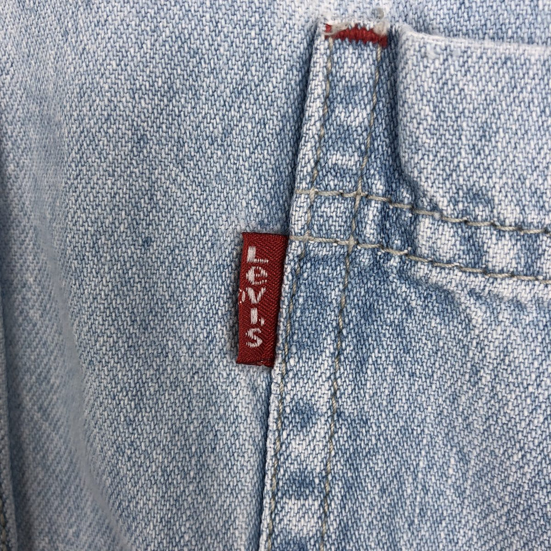 90'S Levi's RED TAB Long-Sleeve Denim Shirt, Men's Size L (approx.), Vintage cotton blue type Vintage Second Hand