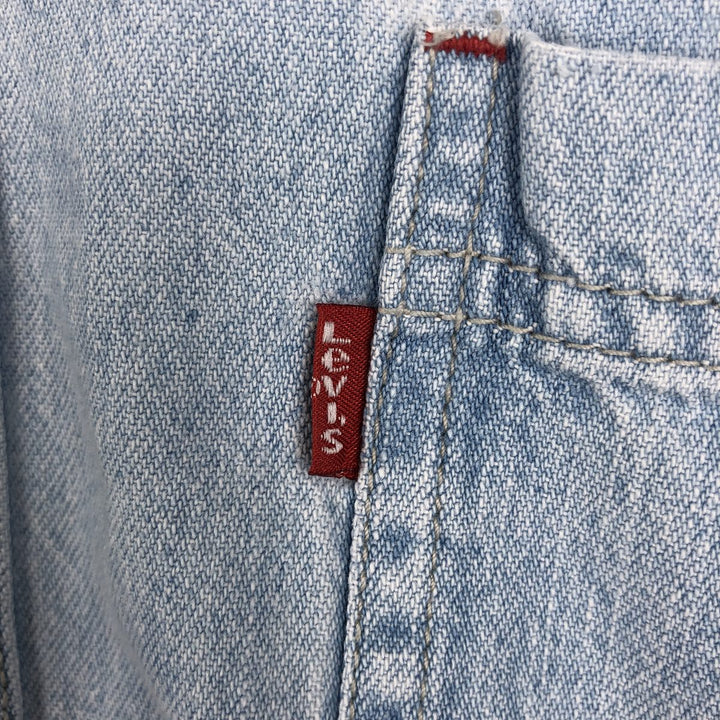 90'S Levi's RED TAB Long-Sleeve Denim Shirt, Men's Size L (approx.), Vintage cotton blue type Vintage Second Hand