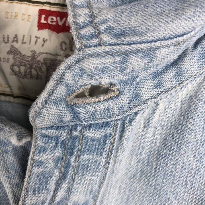 90'S Levi's RED TAB Long-Sleeve Denim Shirt, Men's Size L (approx.), Vintage cotton blue type Vintage Second Hand