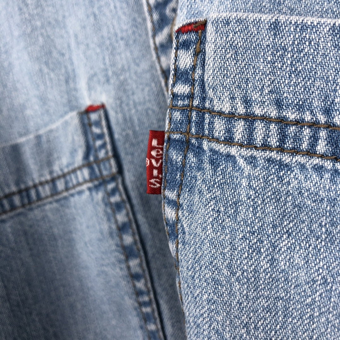 90s-00'S Levi's RED TAB JEANS Long-Sleeve Denim Shirt, Men's Size M (Equivalent), Vintage cotton Blue type light blue Vintage Second Hand