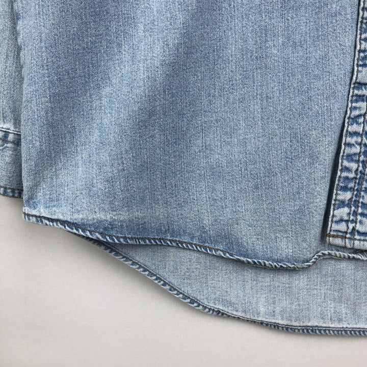 90s-00'S Levi's RED TAB JEANS Long-Sleeve Denim Shirt, Men's Size M (Equivalent), Vintage cotton Blue type light blue Vintage Second Hand