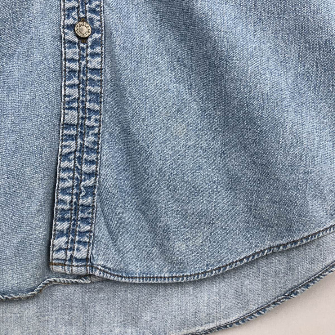 90s-00'S Levi's RED TAB JEANS Long-Sleeve Denim Shirt, Men's Size M (Equivalent), Vintage cotton Blue type light blue Vintage Second Hand