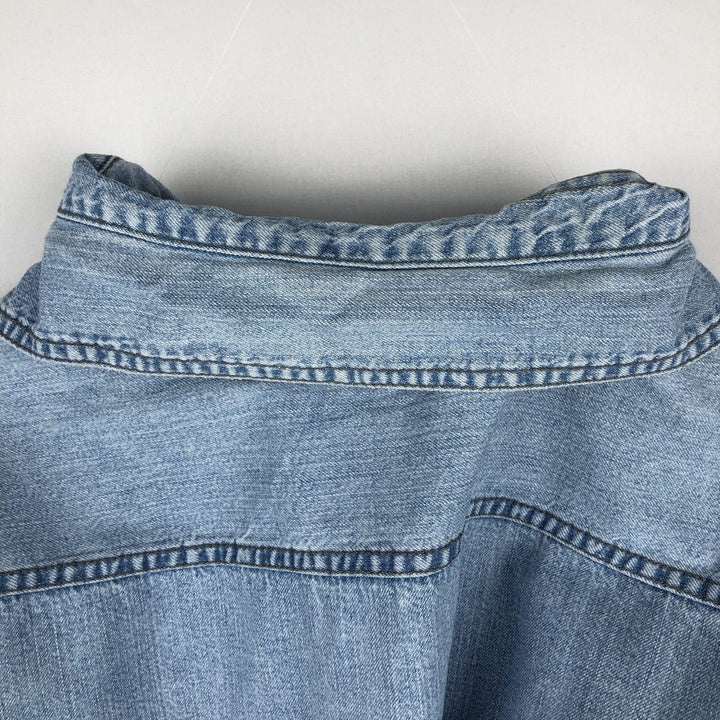 90s-00'S Levi's RED TAB JEANS Long-Sleeve Denim Shirt, Men's Size M (Equivalent), Vintage cotton Blue type light blue Vintage Second Hand