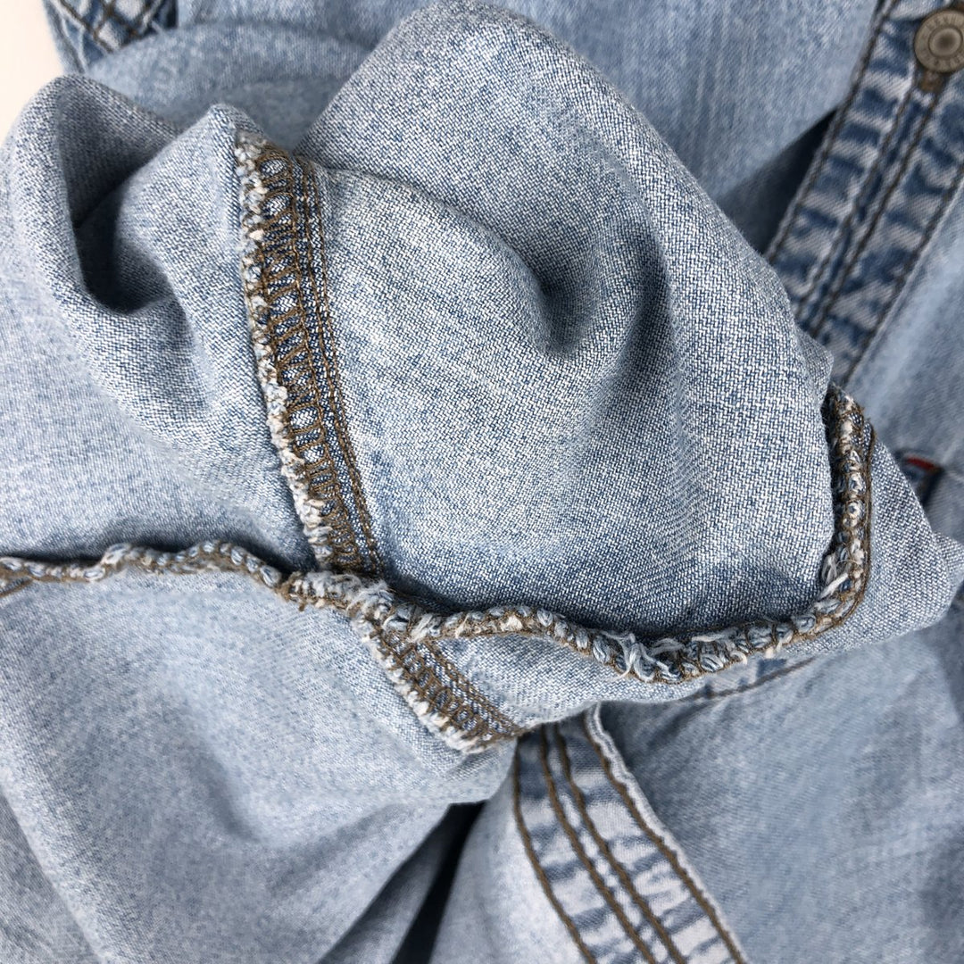 90s-00'S Levi's RED TAB JEANS Long-Sleeve Denim Shirt, Men's Size M (Equivalent), Vintage cotton Blue type light blue Vintage Second Hand