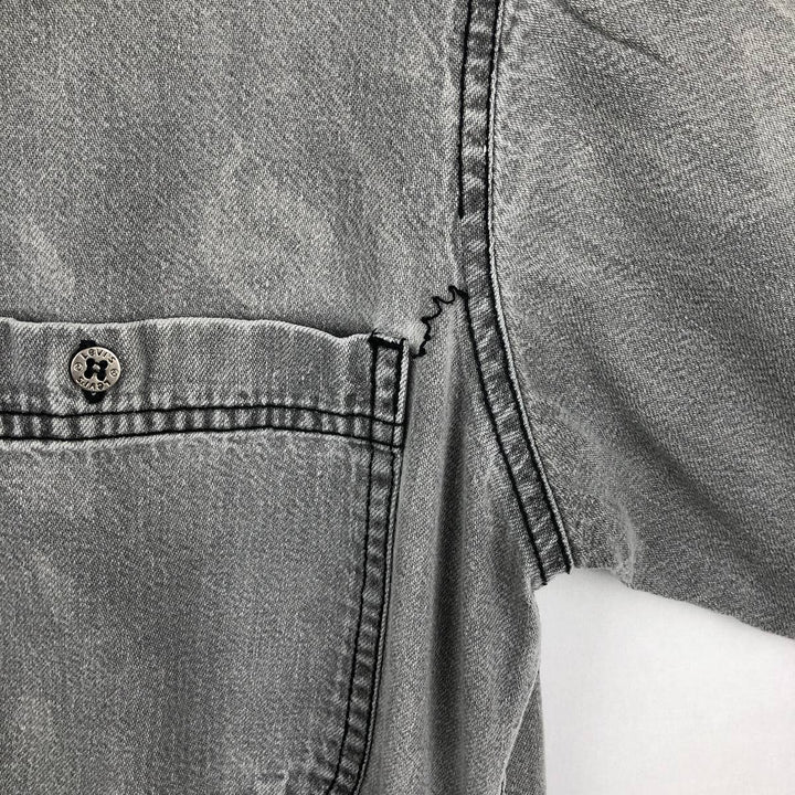90'S Vintage Levi's Long Sleeve Denim Shirt, Men's Size Medium cotton gray type Vintage Second Hand