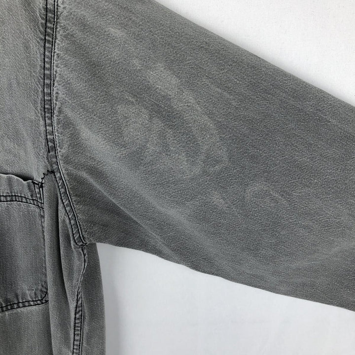 90'S Vintage Levi's Long Sleeve Denim Shirt, Men's Size Medium cotton gray type Vintage Second Hand