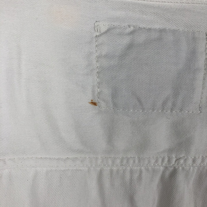 90'S Levi's long-sleeved white denim shirt, men's size L equivalent, vintage. cotton white type Vintage Second Hand