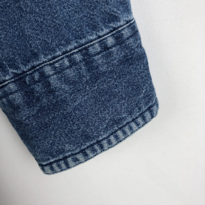 Ralph Lauren Chaps long-sleeved button-down denim shirt, men's size M cotton blue type Vintage Second Hand