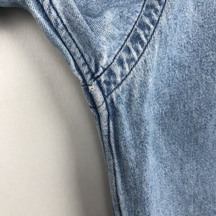 Ralph Lauren BLAIRE Long-Sleeve Button-Down Denim Shirt, Men's Size S (approx.) cotton Blue type light blue Vintage Second Hand