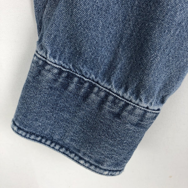 Ralph Lauren CHAPS Long Sleeve Button Down Denim Shirt Men's XL cotton blue type Vintage Second Hand