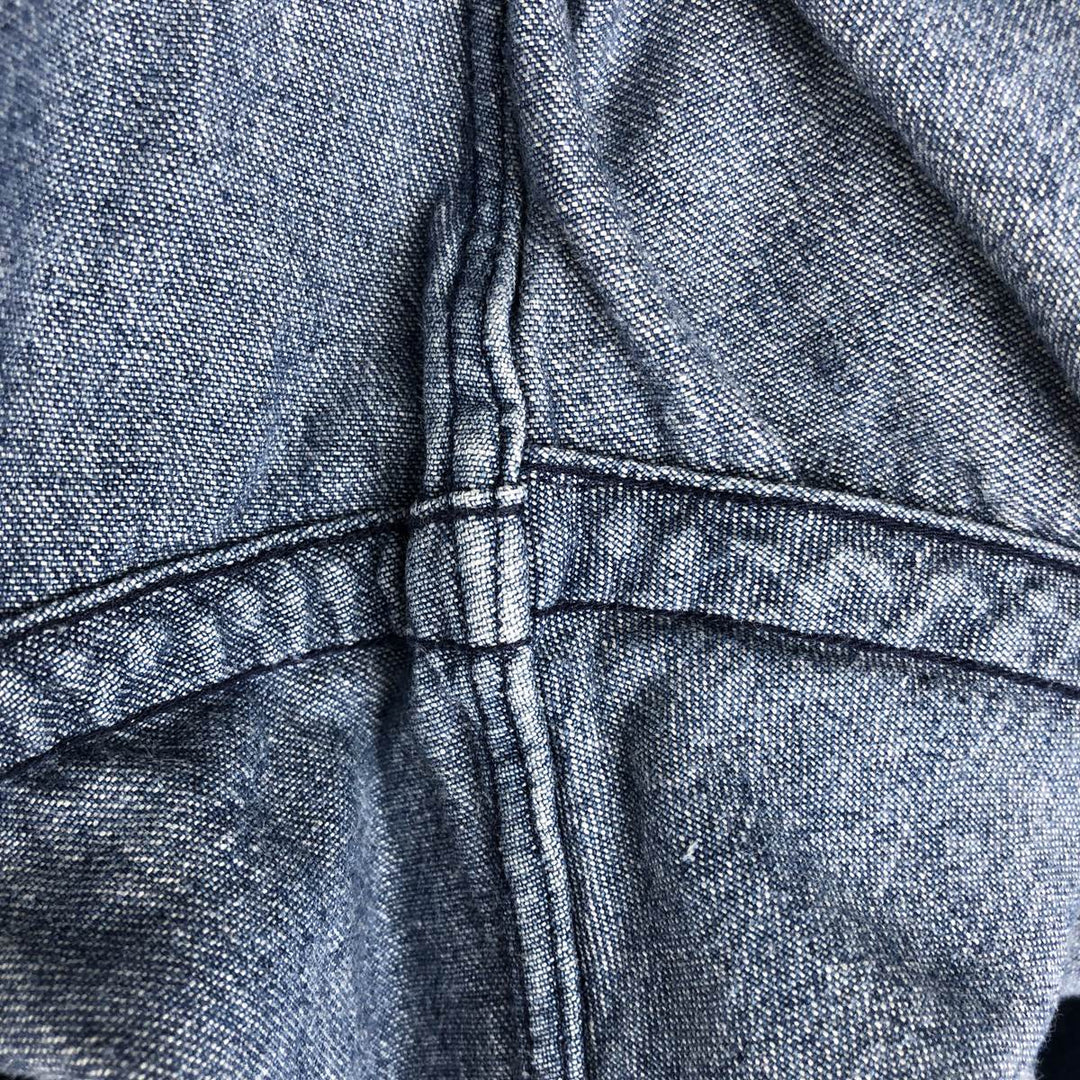 Ralph Lauren long sleeve button down denim shirt, men's XL size cotton blue type Vintage Second Hand